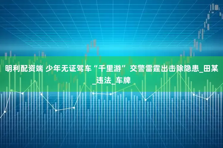 明利配资端 少年无证驾车“千里游” 交警雷霆出击除隐患_田某_违法_车牌