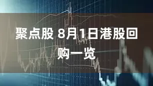 聚点股 8月1日港股回购一览